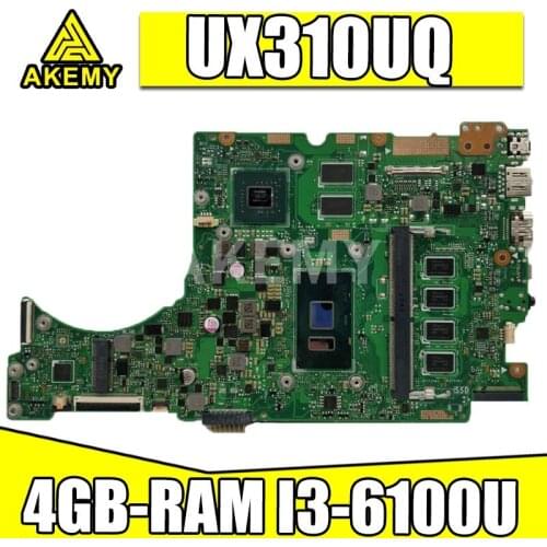 Akemy New mainboard for ASUS UX310UQK UX310UQ UX310UVK UX310UV Laptop motherboard w/ 4G/I3-6100U GT940MX-2GB