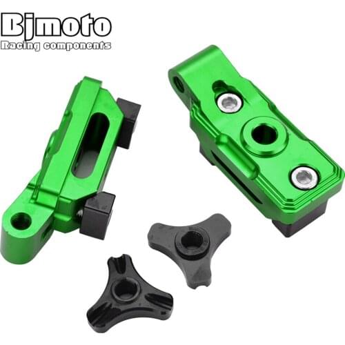 BJMOTO Motorcycle Accessories For Kawasaki Ninja 400 Ninja400 2018-2020 CNC Aluminum Rear Fork Spindle Chain Adjuster Blocks