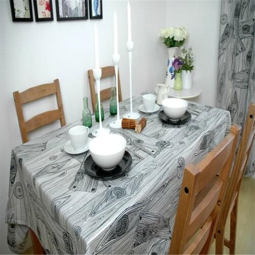 Free Shipping Cotton Canvas White Balck Tablecloth Cover Coffee Tea Pad Natural Cup Mat Dining Oil Water Proof Blanket Antependi
