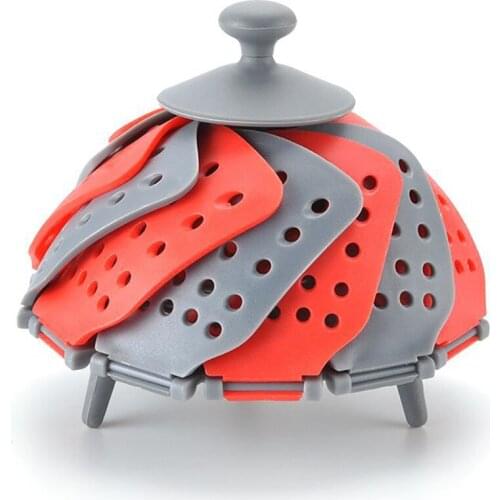 Household Appliances Folding Tray Steaming Expandable Plastic Steamer Vegetable Steamed Buns Food Steamer Steaming Tray