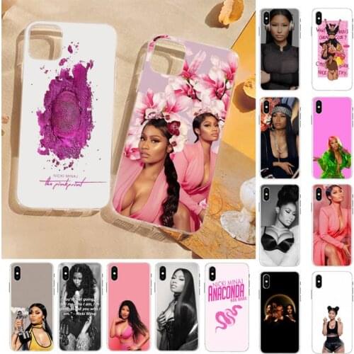 FHNBLJ Nicki Minaj Rapper Popular Phone Case for iPhone 8 7 6 6S Plus X 5S SE 2020 XR 11 12 pro XS MAX