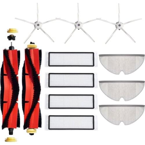 12Pcs Robot Filter For Vacuum Cleaner Hepa Filters Main Brush Accessories For Xiaomi Roborock S4 S5Max Robot Parts