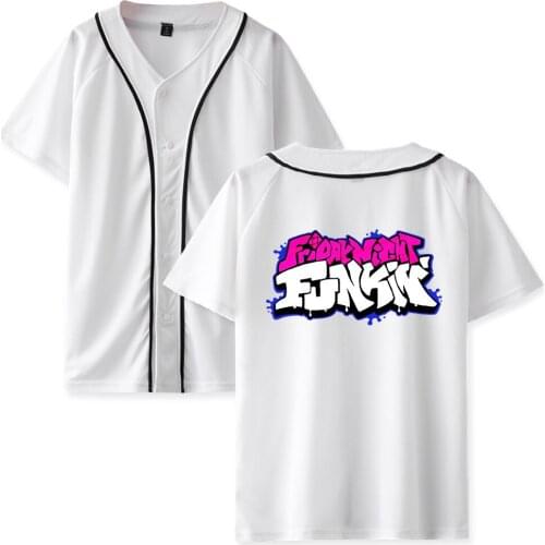 Friday Night Funkin Game Fashion Baseball T-shirts Women/Men Summer Short Sleeve Tshirt Hot Sale Casual Streetwear Clothes