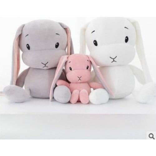 30/50CM Cute Stuffed Rabbit Plush Toys Soft Bunny Rabbit Doll Baby Sleep Pillow Cushion Kids Animal Toy Birthday Christmas Gift