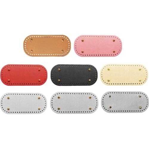 PU Leather Bags Bottom Pre-drilled Pad Insert Shaper Mat DIY Bag Making