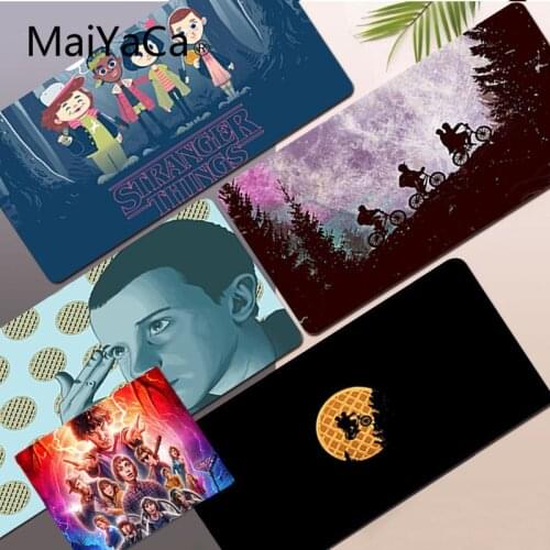 MaiYaCa New Arrivals The Stranger Things Customized MousePads Computer Laptop Anime Mouse Mat Rubber PC Computer Gaming mousepad