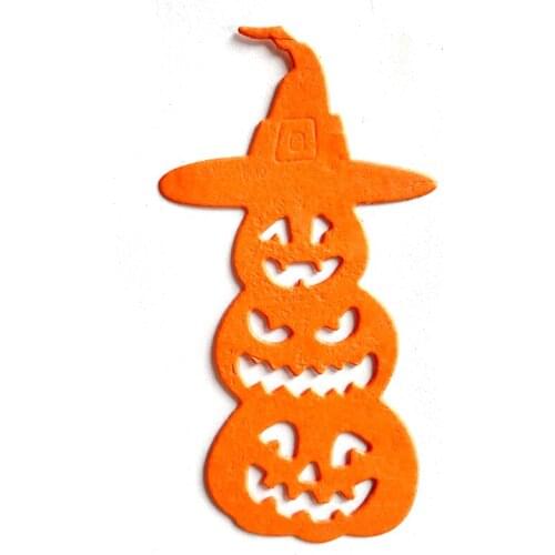 Miss Vintage Halloween Pumpkin Witch Hat Die New Cutting Dies Scrapbooking Dies Metal Embossing Die For Card Making DIY