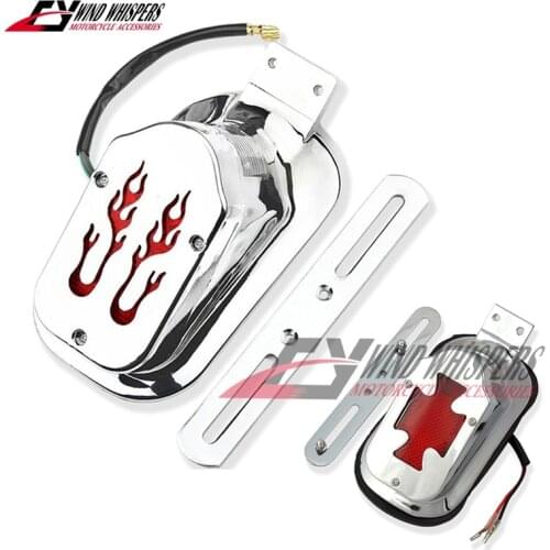 Motorcycle Modified Flame Taillight Brake light For Honda Magna 250 750 Steed 400 600 Shadow 400 750 XV250 400 Drag Star