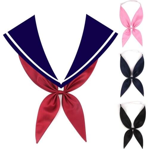 2021 New JK Bow Tie Ladies Classic Shirts Neck Ties For Women Business Bowknot Student Ties Satin Cravat Girls Suits Accessories