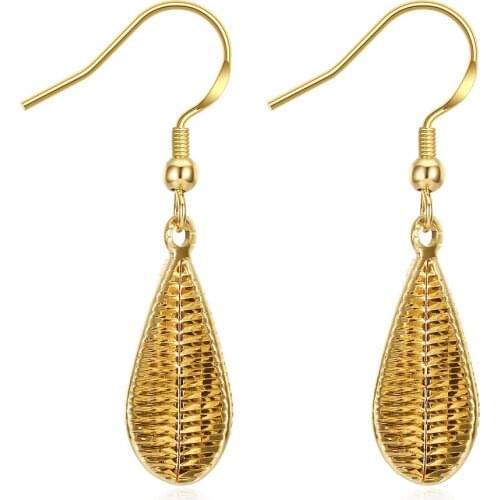 New Arrival Gold Color Earrings for Women Wedding Decoration Boucles doreilles Hyperbole Design Fashion Earrings