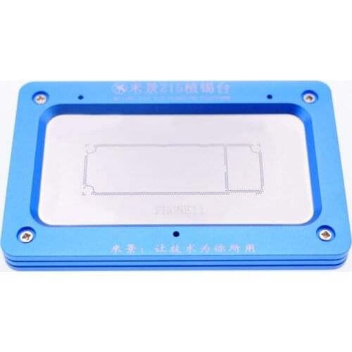 MJ Z15 for iPhone 11 Motherboard Fixture Tin Planting Table Motherboard Reballing Platform With BGA Reballing Stencil