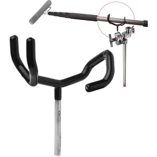 1Pc Easy Hood Metal Audio Boom Pole Support Holder Stand For Microphone C-Stands