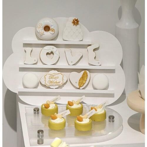 Cake Stands Wood Dessert Plate Acrylic/Metal Cupcake Trays Table Bread Dishes Home Decoration Tools Food Photography