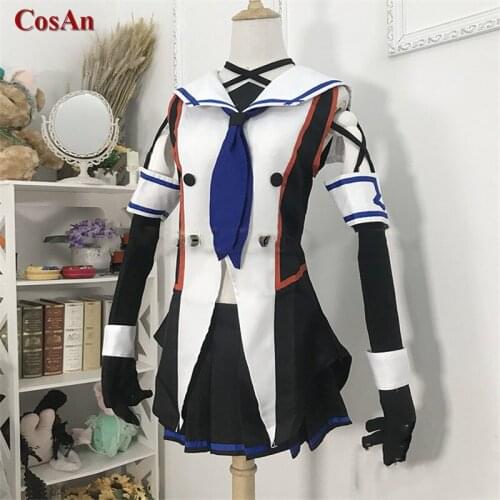 Hot Game Collection Umikaze Cosplay Costume Lovely Battle Uniforms Dress Activity Party Role Play Clothing Custom-Make Any