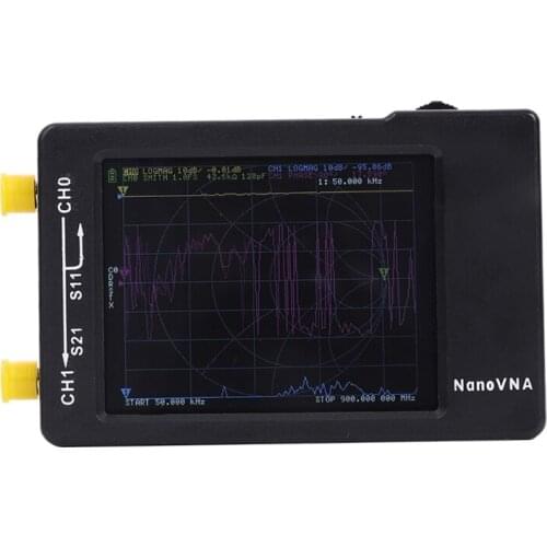 2021 New Portable NanoVNA Spectrum Analyzer Handheld Vector Frequency Analyzer 50kHz to1.5GHz HF/VHF/ UHF/UV Signal Generator