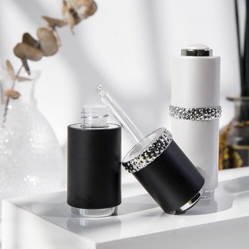 Empty Dropper Bottle Aluminium Bottle essential oil Glass Aromatherapy Liquid 15ml Drop for massage Pipette Bottles Refillable