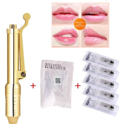 Anti Wrinkle Needle-Free Hyaluronic Acid Pen Painless Lip Injection Hyaluronique Gun Face Lifting Sterile Disposable Syringe