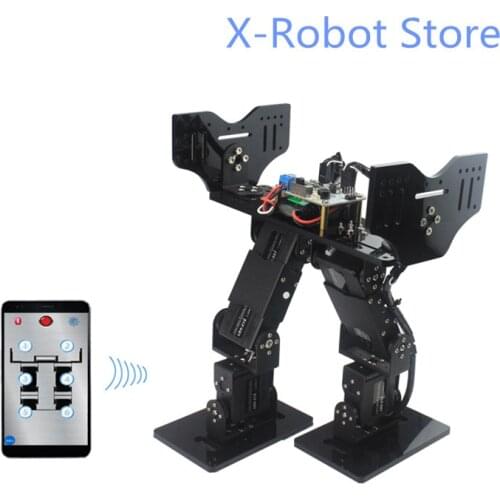 DIY 6DOF biped robot frame kit RC part LDX-227 / LDX-218 servo remote control robot toy