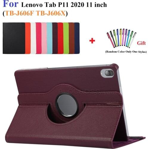For Lenovo Tab P11 Pro Case 11.5 inch TB-J706F Smart Magnet Folding Stand Cover Funda for Tab P11 J606F 2020 Tablet with Stylus