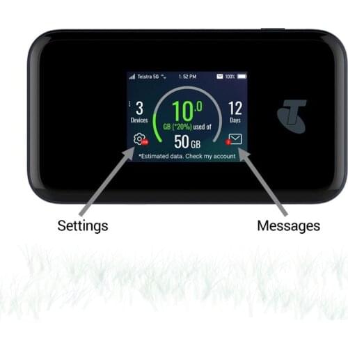 New 5G Wi-Fi Pro ZTE MU500 Mobile Hotspot Sub6G Networks 2.4 Inch Colour Touch Screen Up To 30 Devices 4500mAH Battery