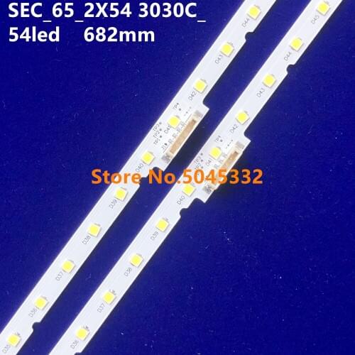 LED Backlight Bars for samsung TV DFD-8 94V-0 SEC-65-2X54-3030C-D6F-2D1-27S2P-REV.V1 54leds