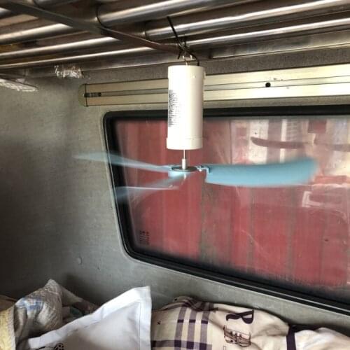 Q1JF Silent 3 Leaves USB Powered Canopy Ceiling Fan Diameter 15inch Hanging Fan for Outdoor Camping Home Bed Tent Dorm