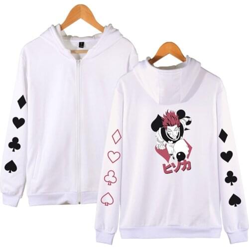 Hunter X Hunter Hisoka Zipper Hoodie Sweatshirt Men/women Sportswear Streetwear 2020 Autumn Winter Hoody Hooded Fashion Casual