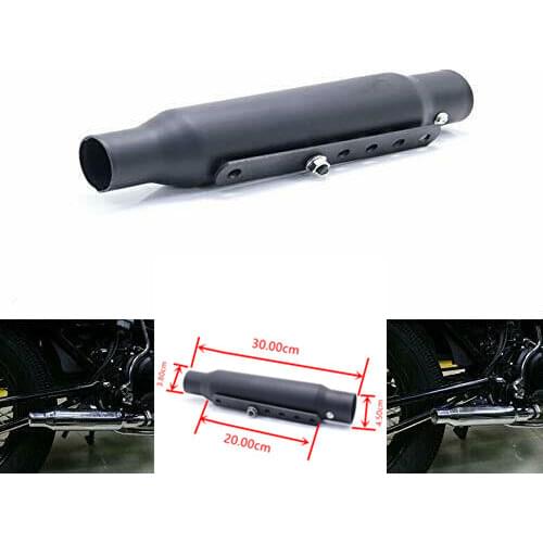 Universal Black Exhaust Pipe Silencer Mufflers For Motorcycle Harley Cafe Racer
