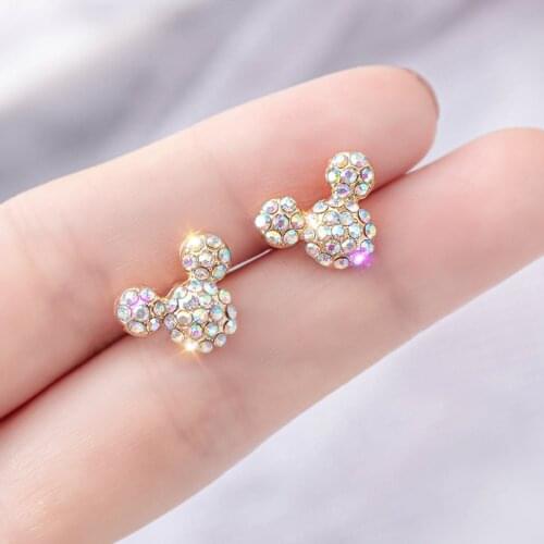 1 Pairs Mickey Mouse Stud Earrings Disney Womens Accessories Clothing Decoration Fashion Mickey Earrings Cosplay Accessories