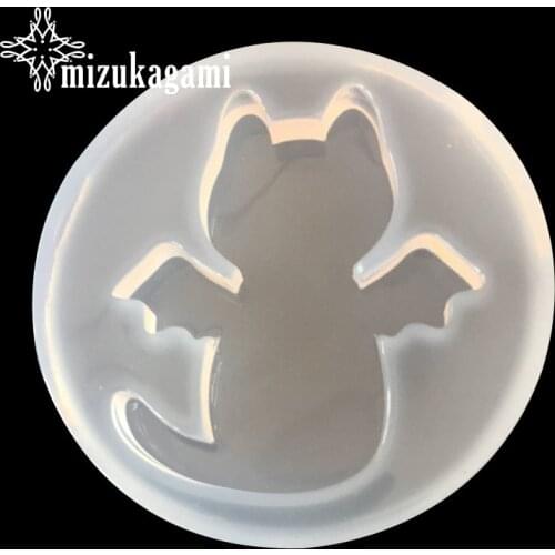1PCS UV Resin Jewelry Liquid Silicone Mold Lovely Angel Devil Cartoon Animal Cat Resin Charms Molds For DIY Making Jewelry