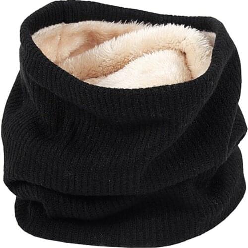 Winter Thermal Outdoor Skiing Scarf Camping Hiking Faux Fur Knit Neck Warmer Ladies Warm Thick Men Women Comfortable Scarves