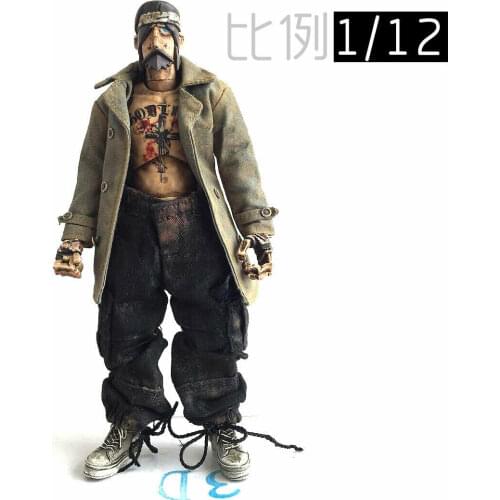 1/12th Soldier Coat Model for 6" Action Figure Doll Toys