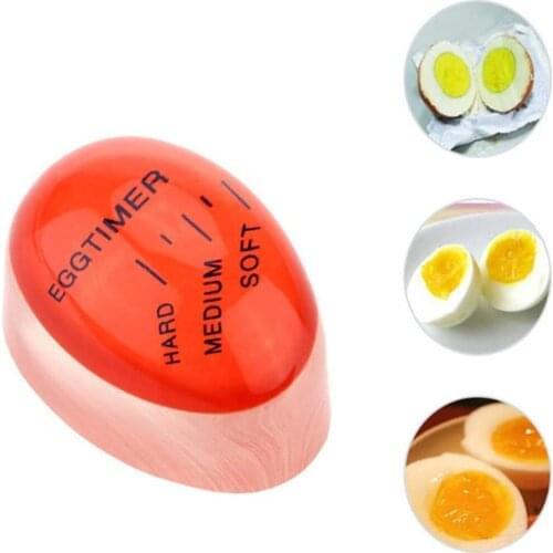 1pcs Color Changing Egg Timer Eco-Friendly Reusable Yummy Soft Hard Boiled Eggs Temperature Kitchen Gadgets Kitchen Timer