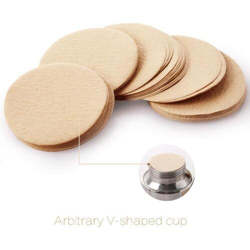 100pcs Coffee Filter Paper Round Moka Pot Paper Filter For Espresso Coffee Maker V60 Dripper Coffee Filters Tools