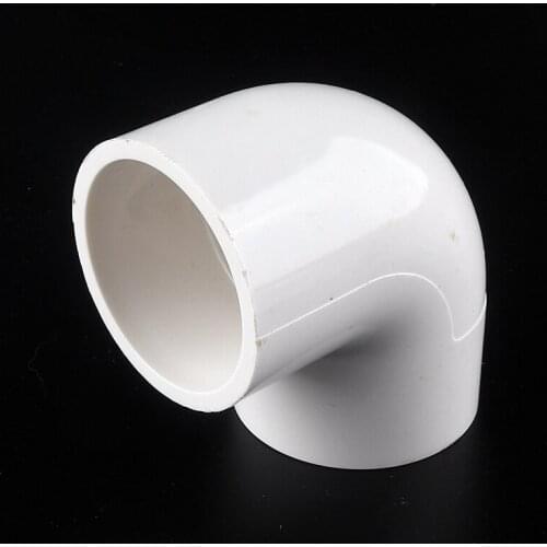 20pcs~5pcs Inner Diameter 20~50mm PVC Pipe 90° Equal Elbow Connector Plastic Water Supply Joint Fittings Irrigation System Parts