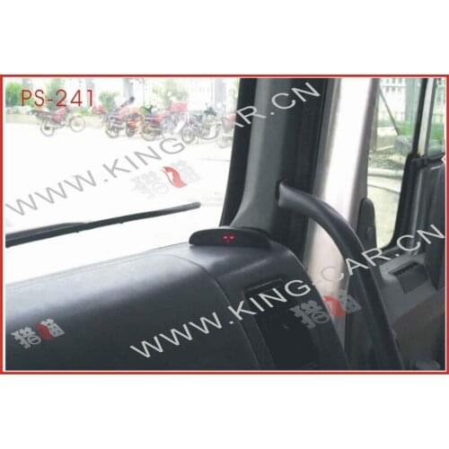 24V truck rear four parking sensor system wired LED buzzer alarm display ultrasonic sensor 10 meters cable for long truck