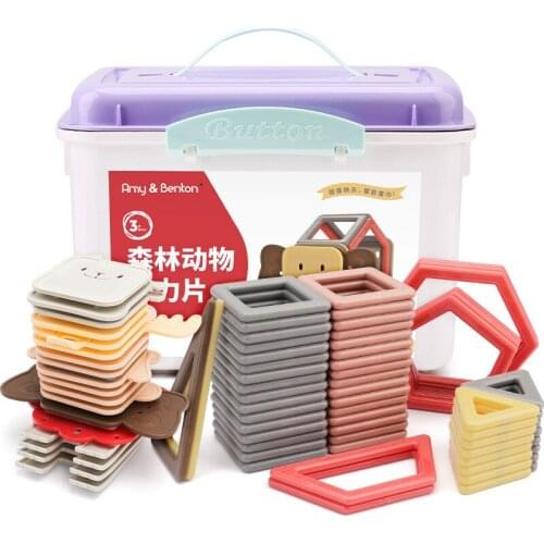 28-94Pcs Magnet Building Blocks Construction Set Animal Magnet Assembled Childrens Educational Toy For Gifts DIY Toys