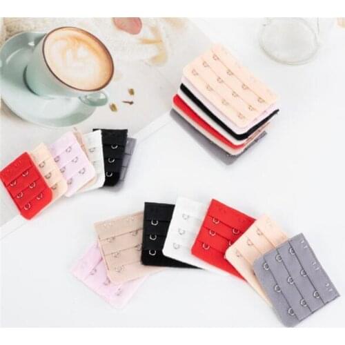 5pcs Bra Extenders Strap Extension 3 Hooks 2 Rows Women Intimates Lengthened Bra Hook Extenders Womens Accessoires 2/3/4Buckles