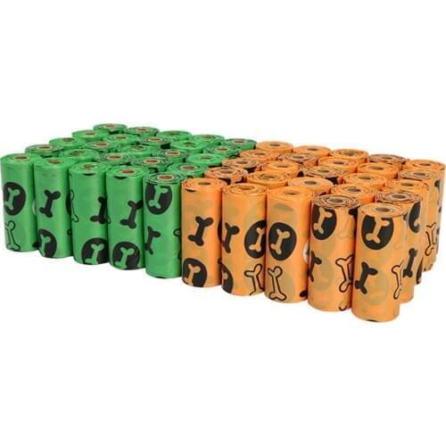 LeChong 60 Rolls/Box Pet Dog Poop Bag Degradable Disposable Cat Poop Garbage Bag Pet Outdoor Cleaning Garbage Bags