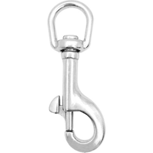 83mm 304 Stainless Steel Swivel-Eye Bolt Spring Snap Hook Round Eye Swivel Quick Hook For Hiking Camping Carabiner Pet Chains