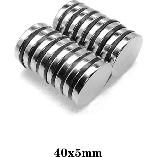 1/2/3/5/10PCS 40x5 Big Round Powerful Magnet 40mmx5mm Bulk Sheet Neodymium Magnet 40x5mm Permanent NdFeB Strong Magnet disc 40*5