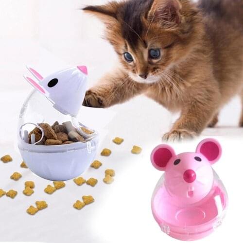 Pet Cat Kitten Mouse Shape Treat Holder Food Storage Dispenser Chew Play Toy for Pet Products Cat Accessories