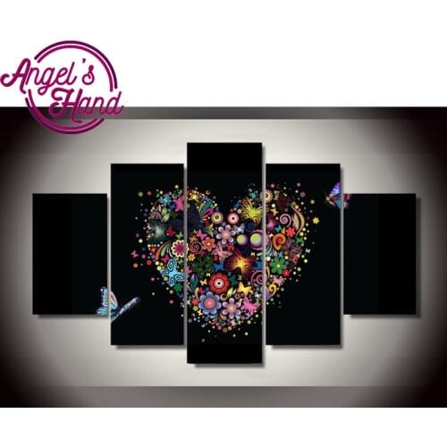 Diy 5pcs/set mosaic full 5d diamond embroidery beautiful butterfly 3d diamond painting cross stitch square drill multi-pictures