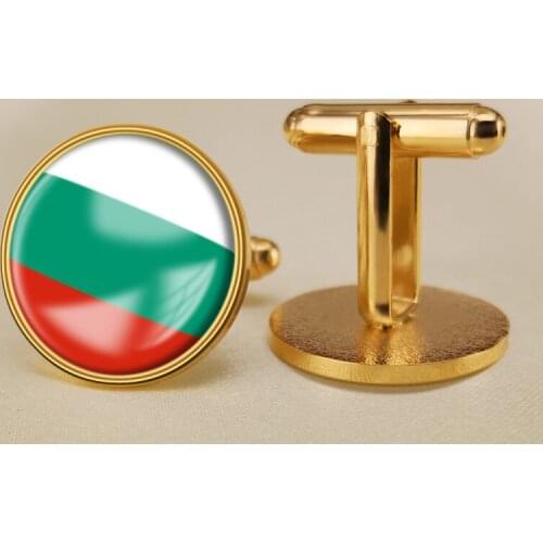 Coat of Arms of Bulgaria Bulgarian Flag National Emblem Cufflinks