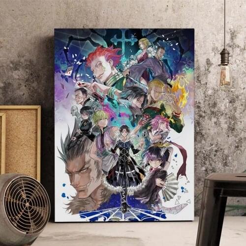 HD Prints Full Time Hunter Canvas Painting Japan Anime Poster Home Decor Wall Art No Framework Modular Pictures For Living Room