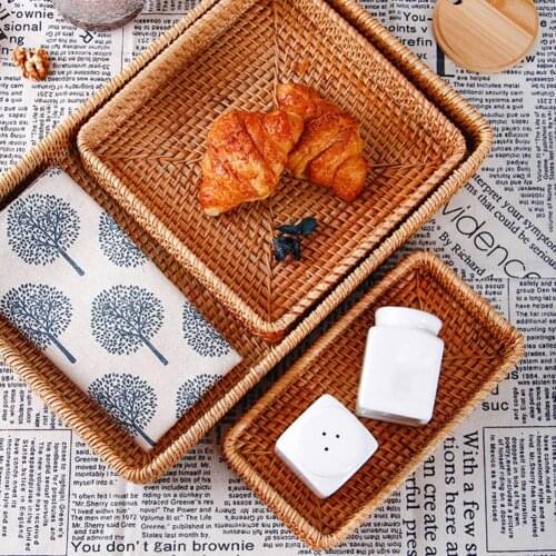 Storage Basket Eco-friendly Large Capacity Rattan Handcraft Storage Case for Home