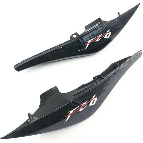 LEFT RIGHT Rear Back Tail Fairing Cowl Cover For YAMAHA FZ6 FZ-6 2004-2010 Carbon Fiber Color