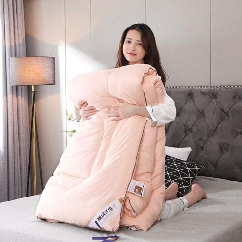 Limited Hot Sale 2020 Mulberry Silk Comforter Spring Autumn Thicken Quilted Quilts King Queen Size Bed Cover Blanket Winter