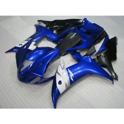MOTOMARTS motorcycle Full injection fairings kit for YAMAHA 2002 2003 R1 YZF R1 02 03 blue black ABS fairing set
