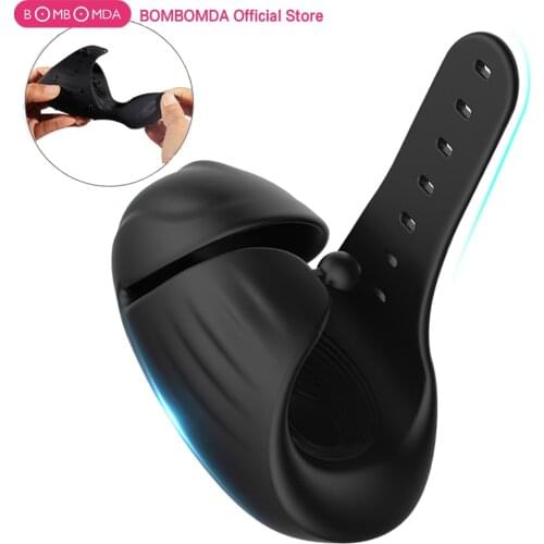 Male Masturbator Vibrator Penis Trainer Massage Glans Stimulate Sex Toys For Men Pussy Vibrating Beginer Delay Training Sex Toy